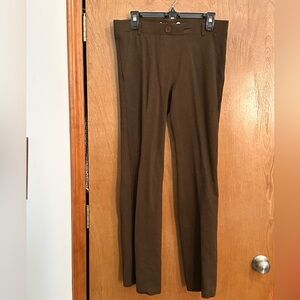 NWOT Betabrand Chocolate Brown Herringbone Dress Pant Yoga Pant - Large